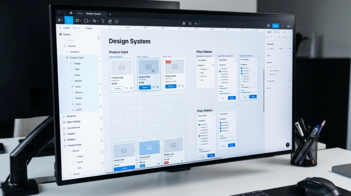 Componentes de UI e Design System no Figma