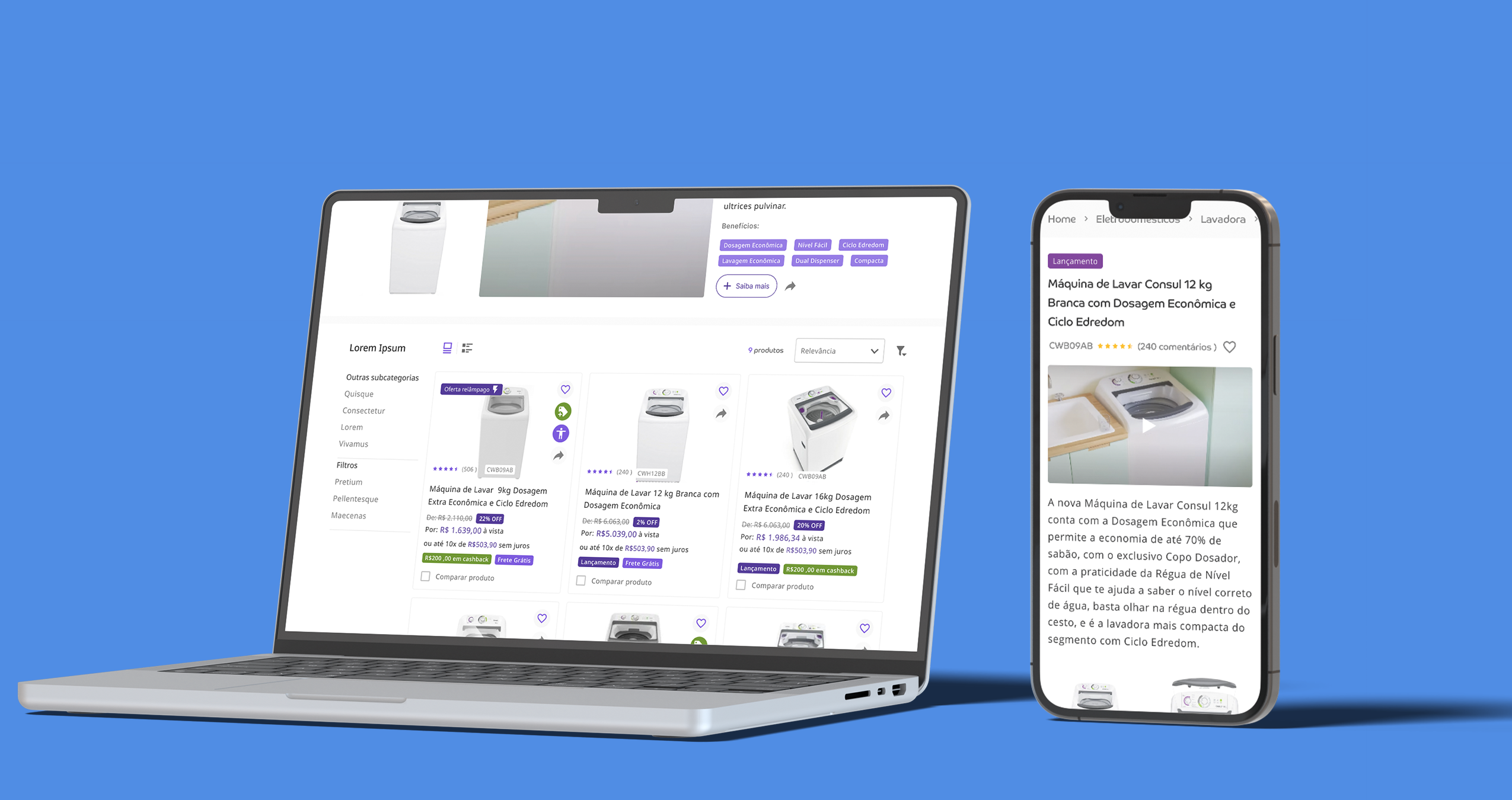 Experiência Mobile da Página de Categoria